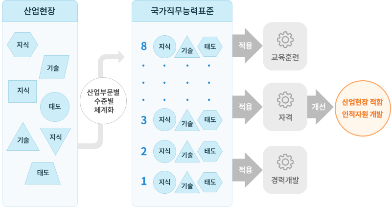 국가직무능력표준 주요개념 이미지